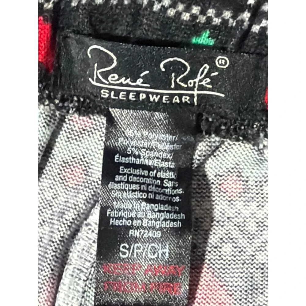 New Holiday Fair Isle Pajama Pants Red Green White Snowflake Heart Lounge‎ Pants